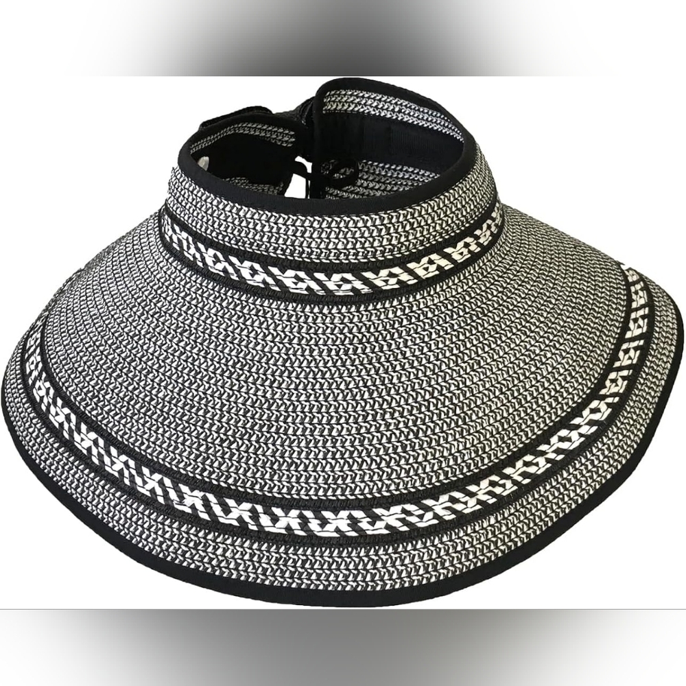 Stylish Black and White Women's Sun Visor